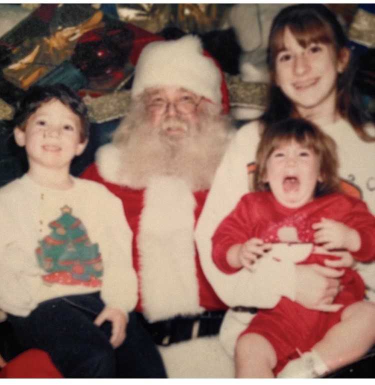 Kautz family with Santa