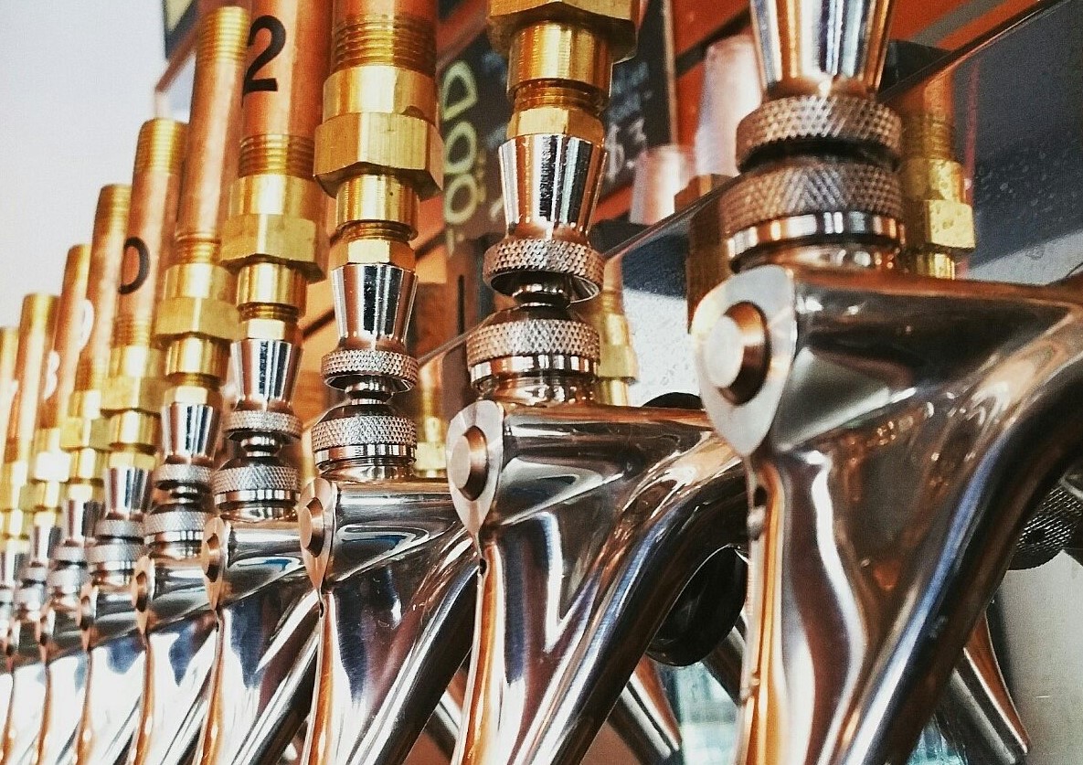 bronzed beer tap 